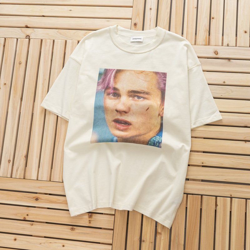 Футболка Arnodefrance With An Actor Print "Cream" фото № 2