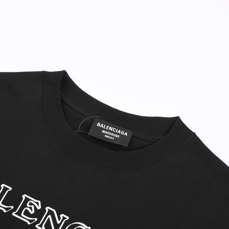 Футболка Balenciaga With The Image Of Shark "Black" фото № 3