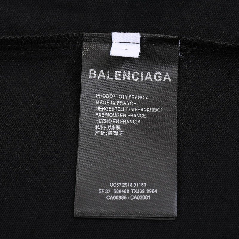 Футболка Balenciaga With The Image Of Shark "Black" фото № 8