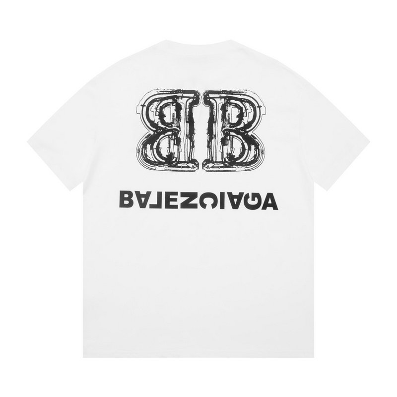 Футболка Balenciaga Logo Reflection "White" фото № 2