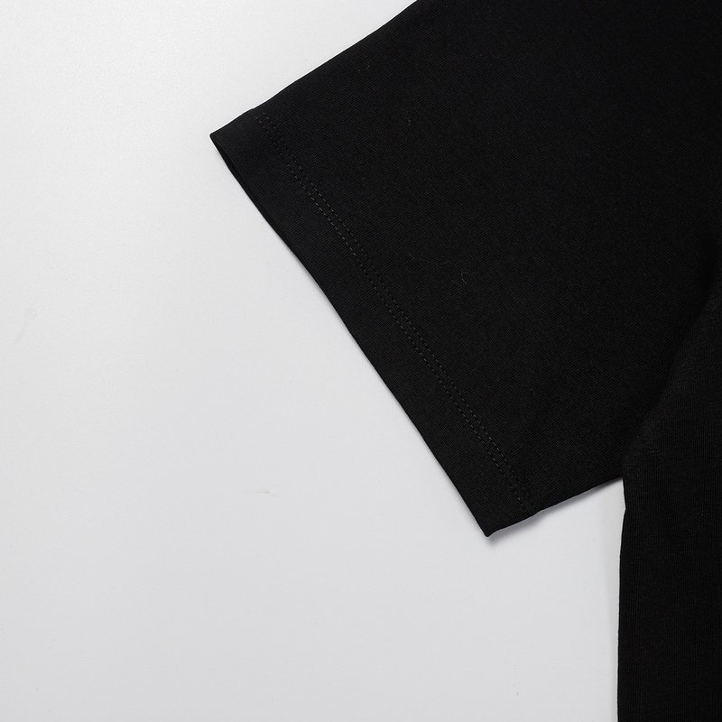 Футболка Balenciaga With Small Shiny Logo "Black" фото № 7