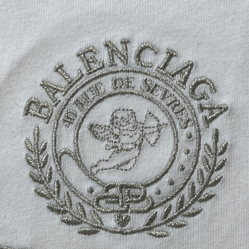 Футболка Balenciaga Cupid Arrow Emblem "White" фото № 9