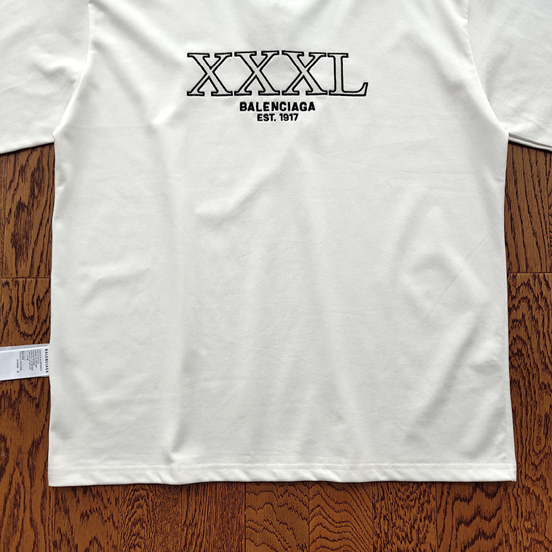 Футболка Balenciaga With Print And Logo "White" фото № 5