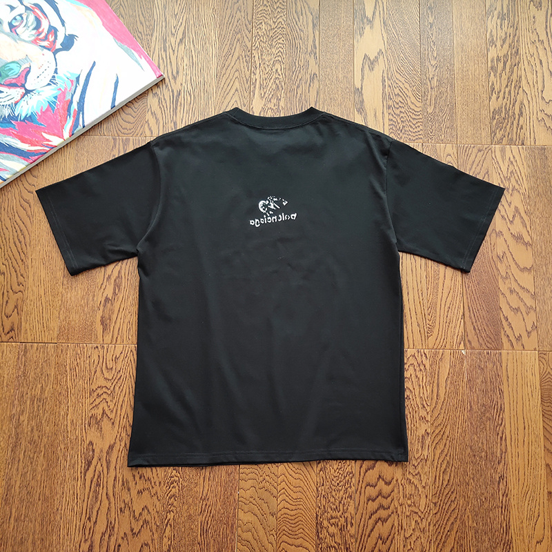 Футболка Balenciaga Interesting Emblem "Black" фото № 2