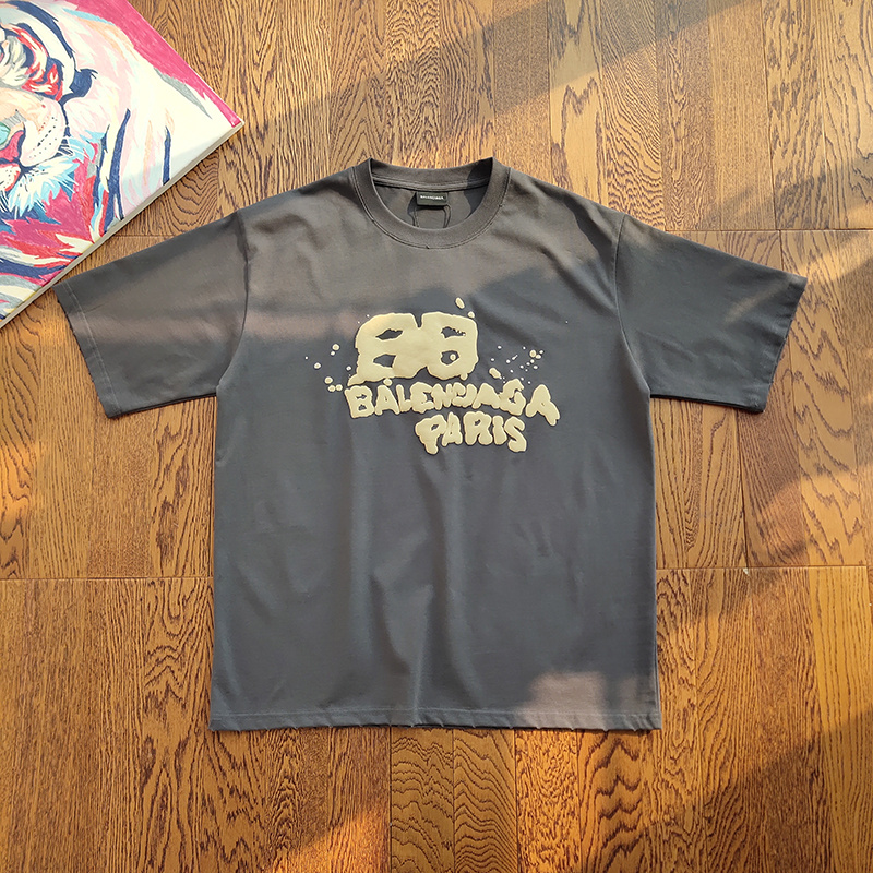 Футболка Balenciaga Voluminous Logo "Black" фото № 3