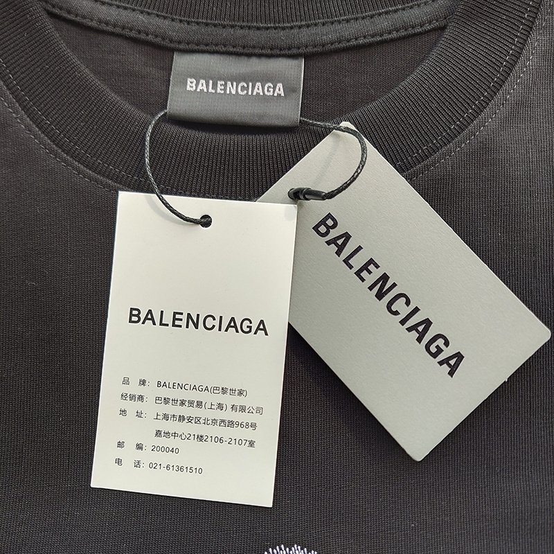 Футболка Balenciaga Marine Print "Black" фото № 6