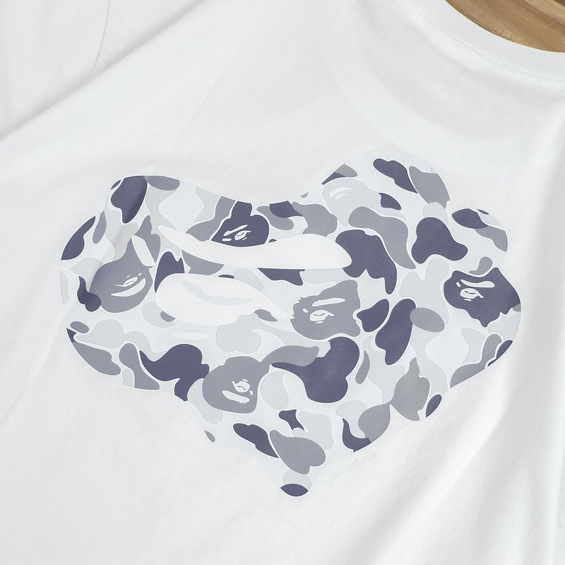 Футболка Bape Colorful Small Details Front And Big Print Back "White" фото № 3