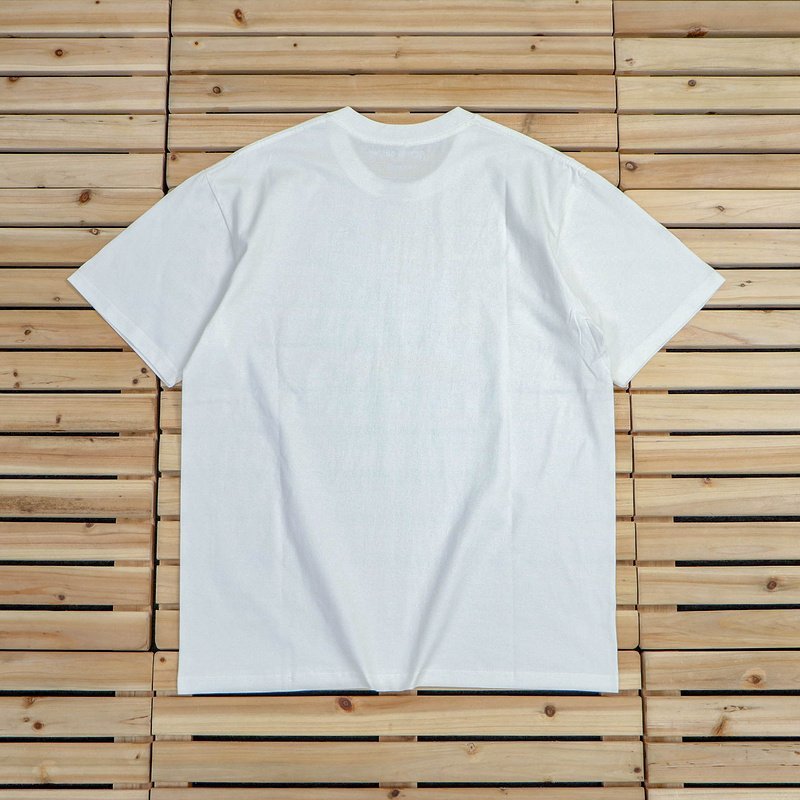 Футболка Bape Logo Inside Divided Circle To Multicolor Segments "White" фото № 2