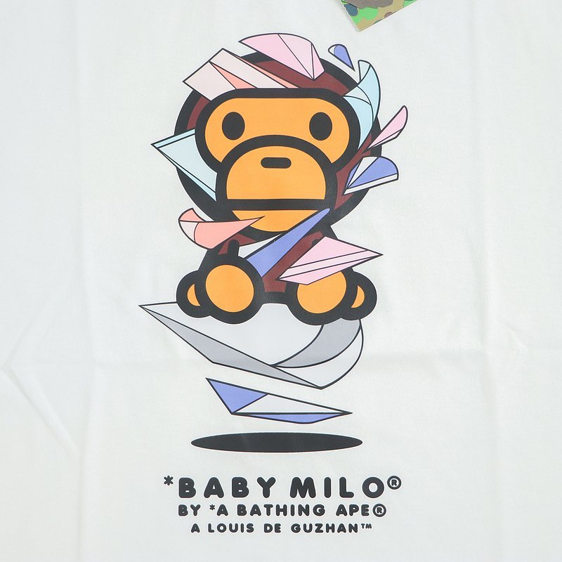 Футболка Bape Ape Baby "White" фото № 3