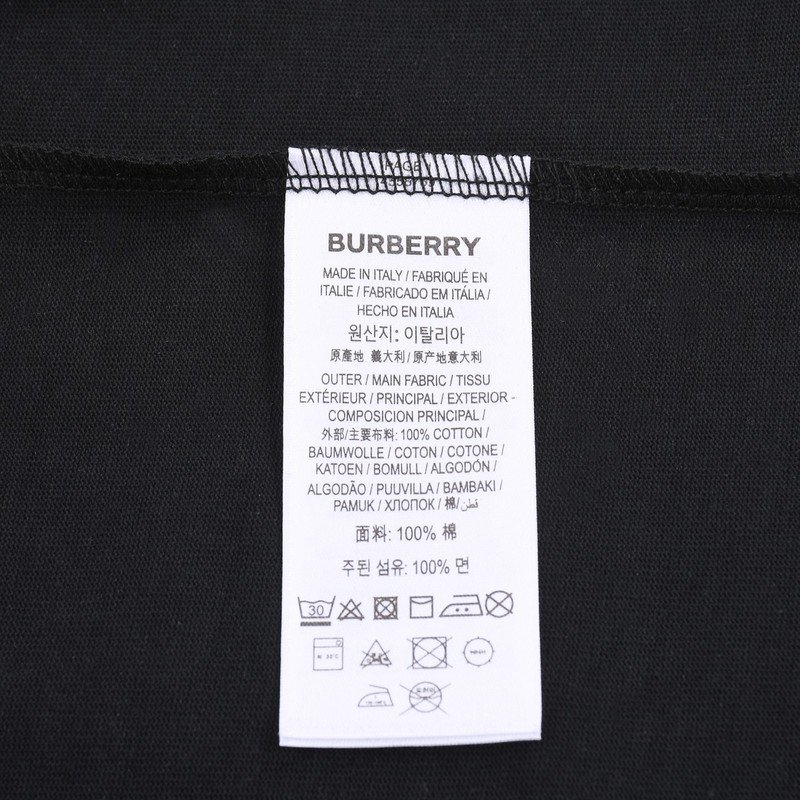 Футболка Burberry With An Arch And Brand Badge "Black" фото № 3