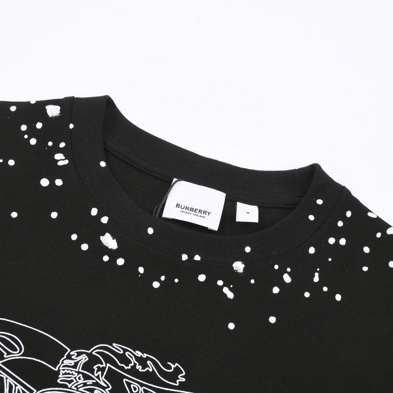 Футболка Burberry Decorated With Spots "Black" фото № 7