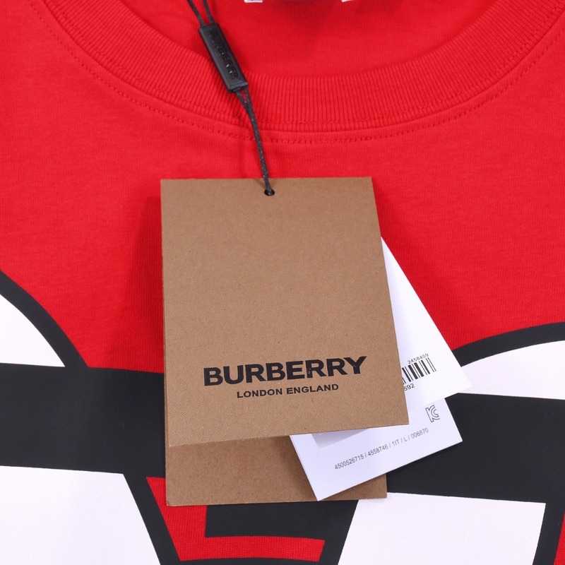 Футболка Burberry Original Logo "Red" фото № 4