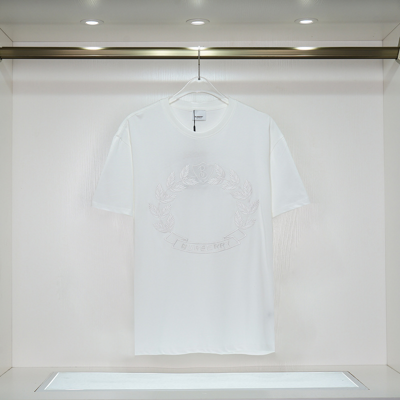 Футболка Burberry Logo With Wreath "White" фото № 2