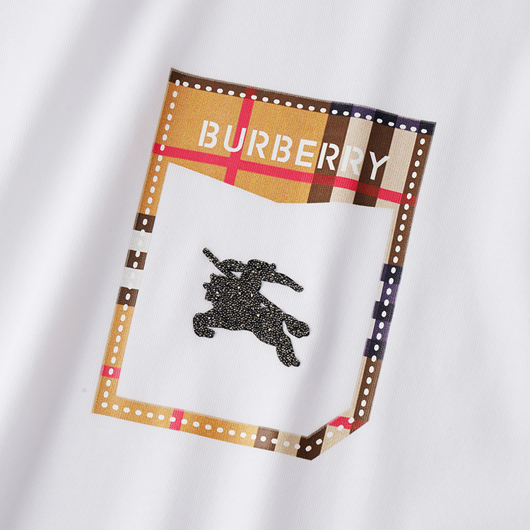 Футболка Burberry With Shining Logo "White" фото № 3