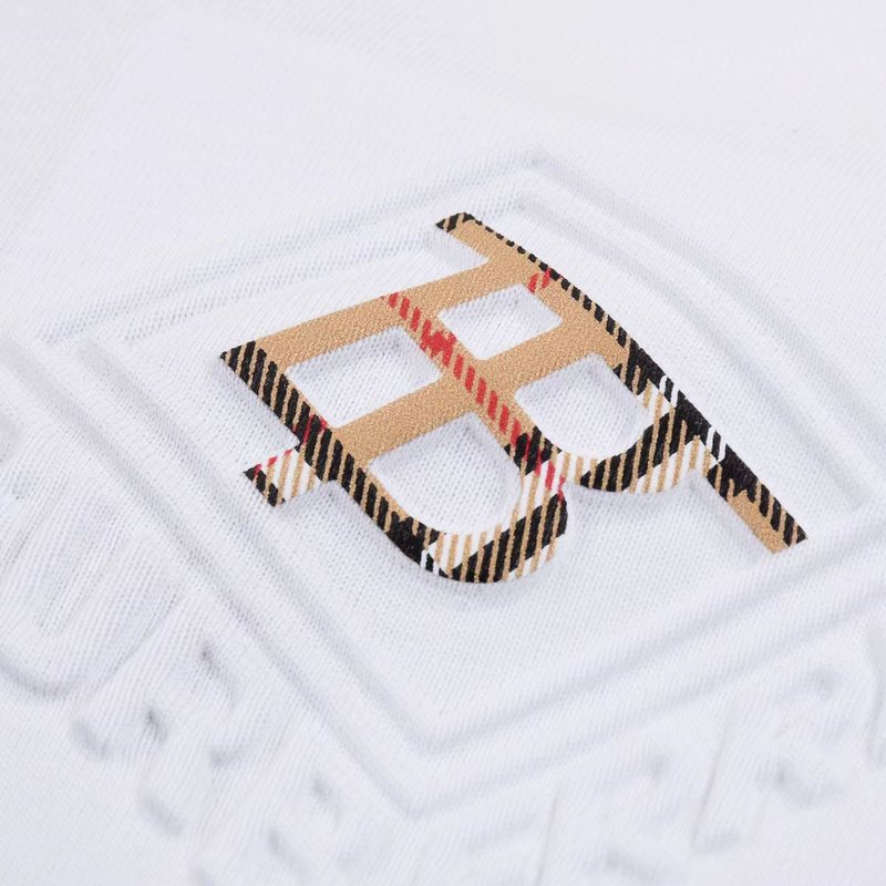 Футболка Burberry Logo With Top View "White" фото № 7