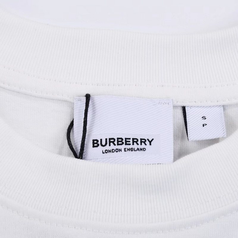 Футболка Burberry Logo With Top View "White" фото № 5