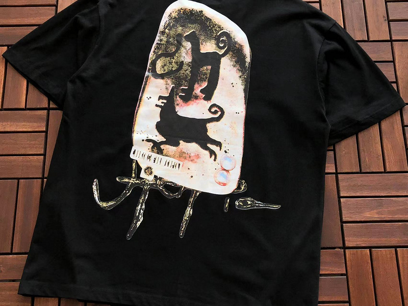 Футболка Cactus Jack Merch Animals Front Print And Screws Print Back "Black" фото № 4