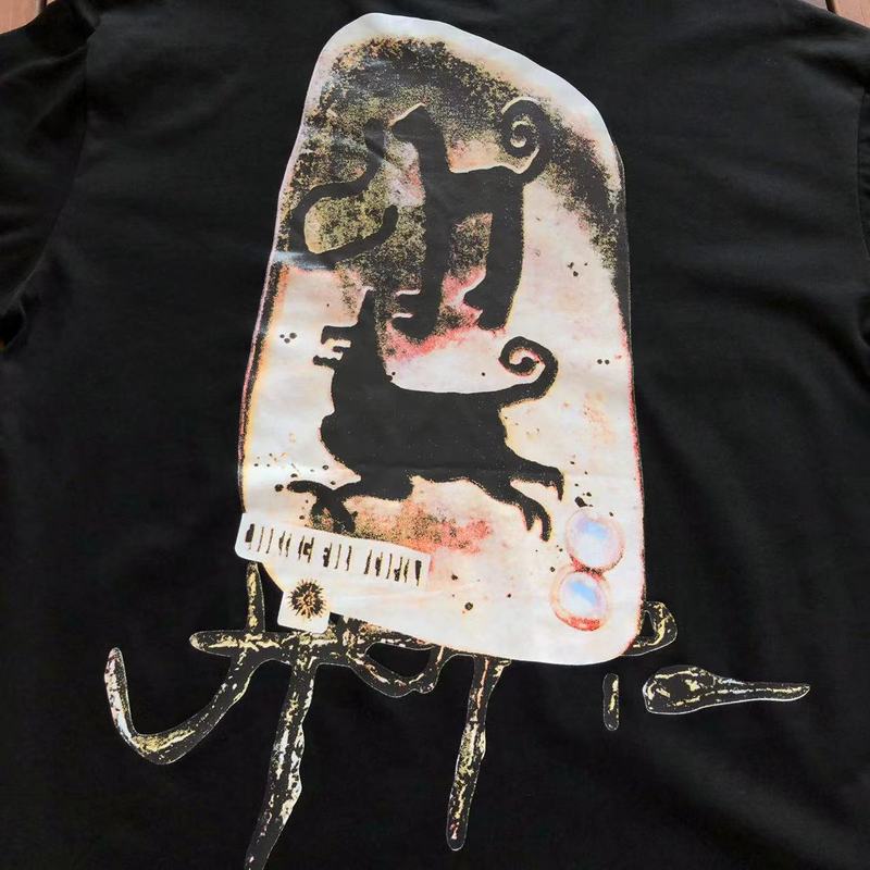 Футболка Cactus Jack Merch Animals Front Print And Screws Print Back "Black" фото № 5