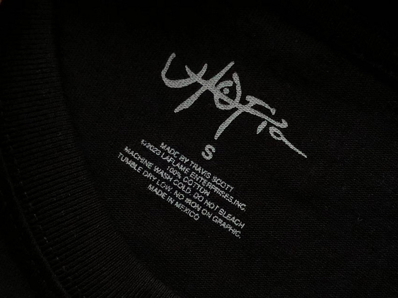 Футболка Cactus Jack Merch Flaming Dragon "Black" фото № 3