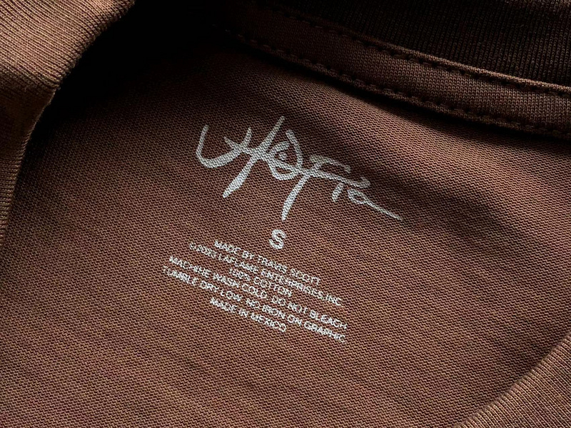 Футболка Cactus Jack Merch Stone Face "Brown" фото № 3