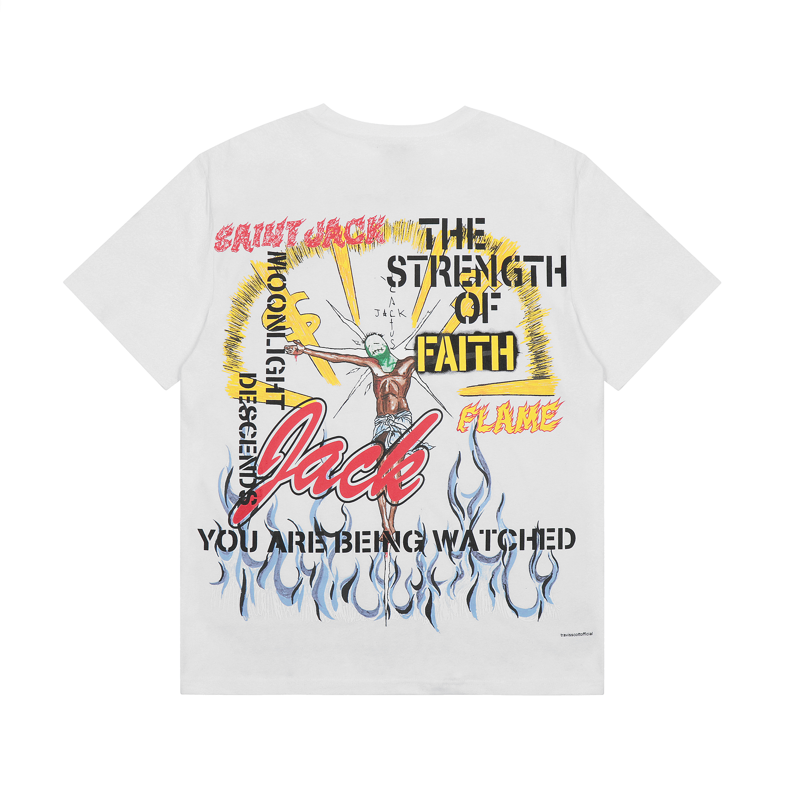 Футболка Cactus Jack Merch Travis Scott Madness "White" фото № 2