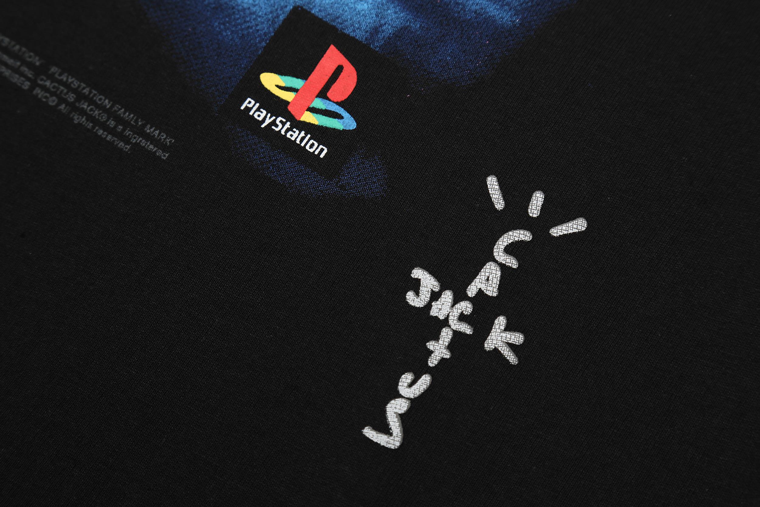 Футболка Cactus Jack Merch PlayStation No Limits "Black" фото № 3