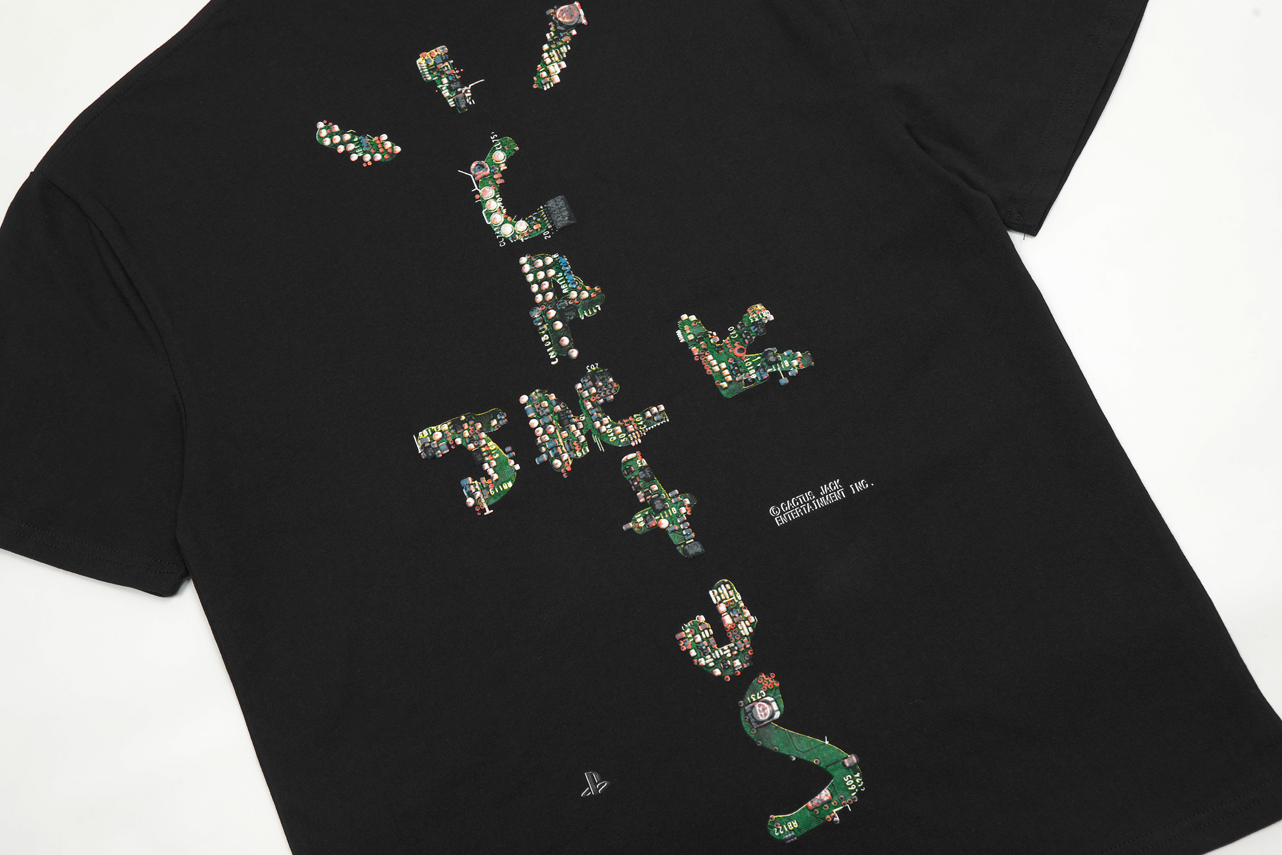 Футболка Cactus Jack Merch PlayStation Circuit Board "Black" фото № 5