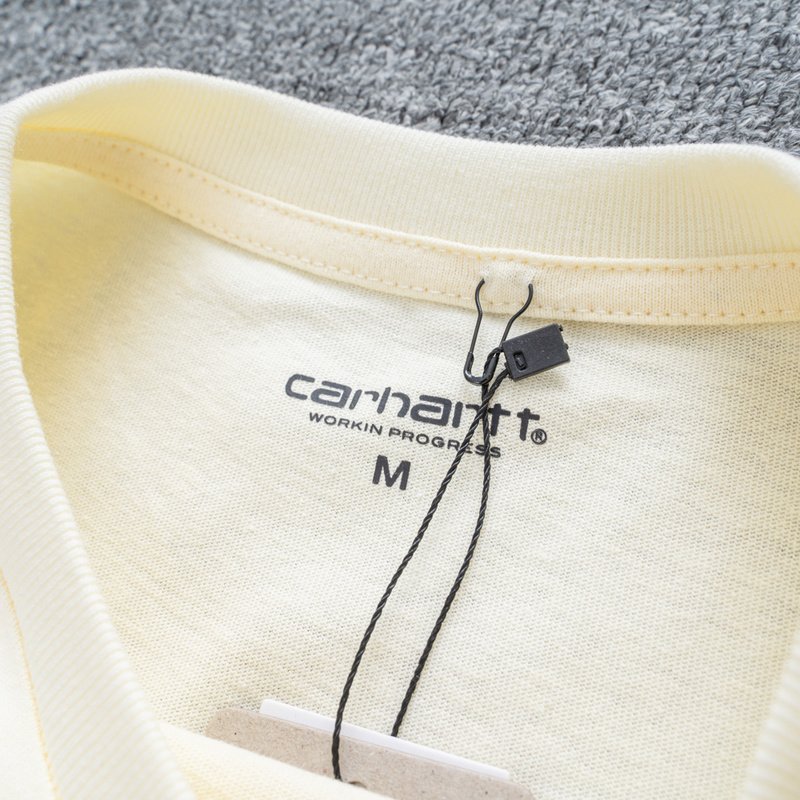 Футболка Carhartt With Logo On The Pocket "Cream" фото № 4