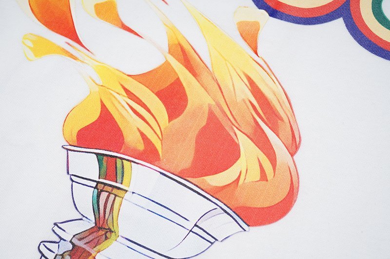 Футболка Casablanca Flaming Torch "White" фото № 3