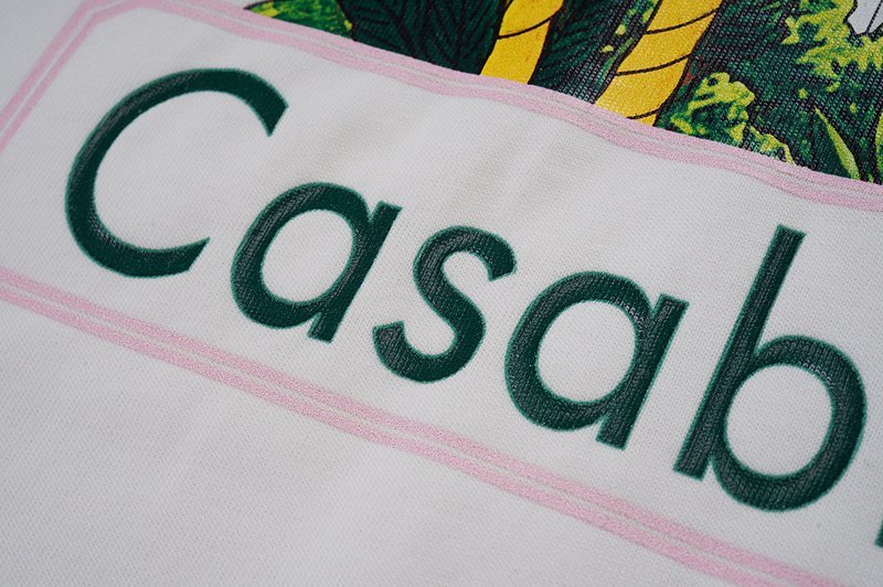 Футболка Casablanca Palm Trees And Logo "White" фото № 5