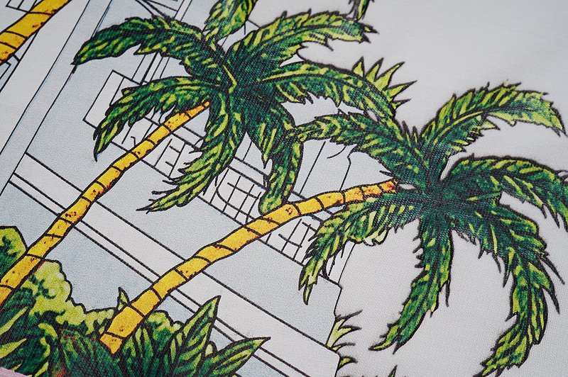 Футболка Casablanca Palm Trees And Logo "White" фото № 4