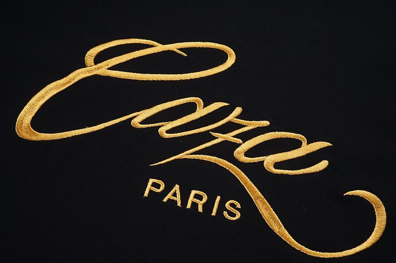 Футболка Casablanca Big Gold Inscription Front "Black" фото № 3