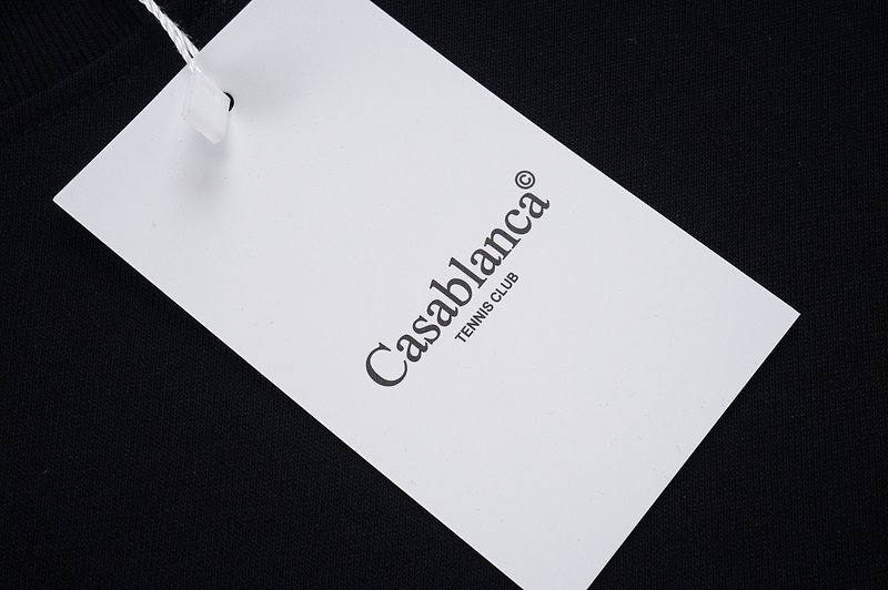 Футболка Casablanca Big Gold Inscription Front "Black" фото № 4