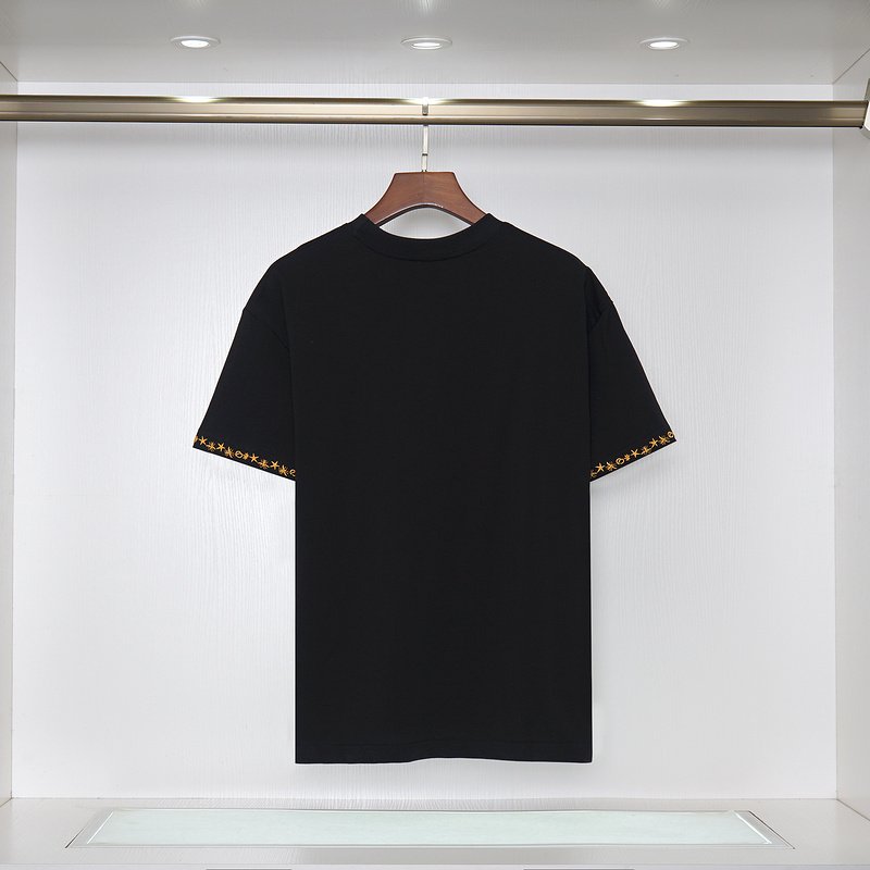 Футболка Christian Dior Edge Decorated By Stars And Small Logo Front "Black" фото № 2