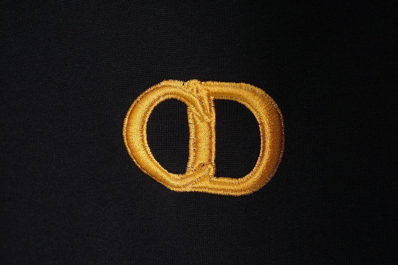 Футболка Christian Dior Edge Decorated By Stars And Small Logo Front "Black" фото № 3