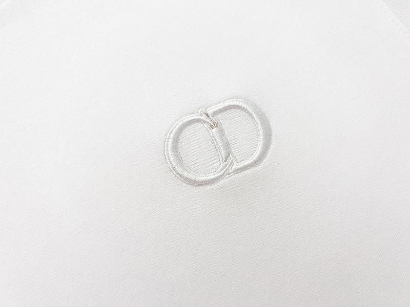 Футболка Christian Dior Embroidery CD "White" фото № 5