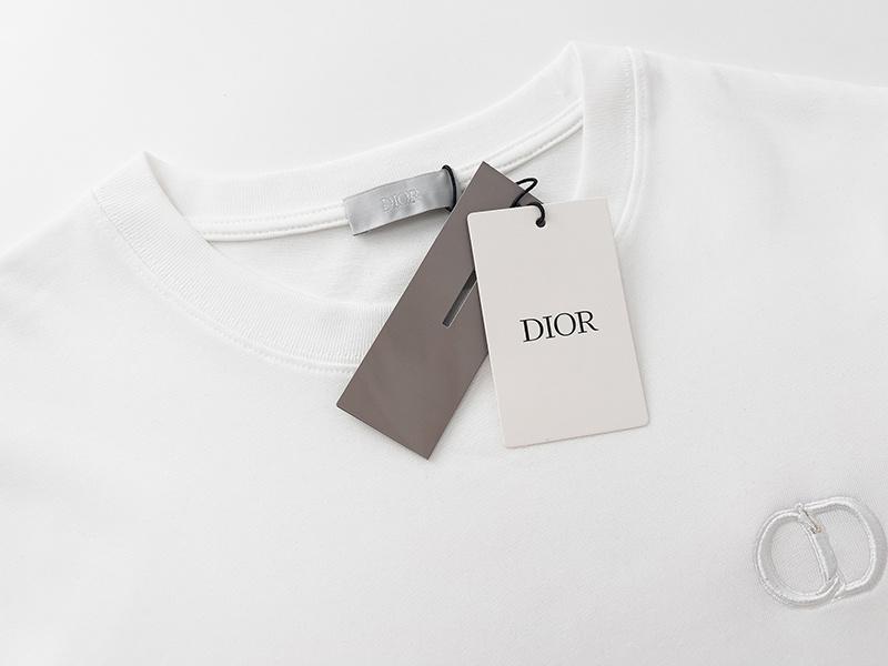 Футболка Christian Dior Embroidery CD "White" фото № 6