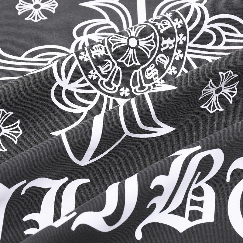 Футболка Chrome Hearts Black Logo Brand "Gray" фото № 2