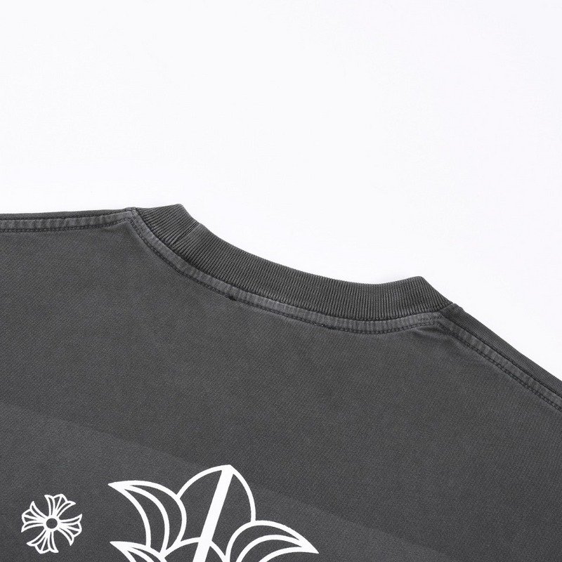 Футболка Chrome Hearts Black Logo Brand "Gray" фото № 8