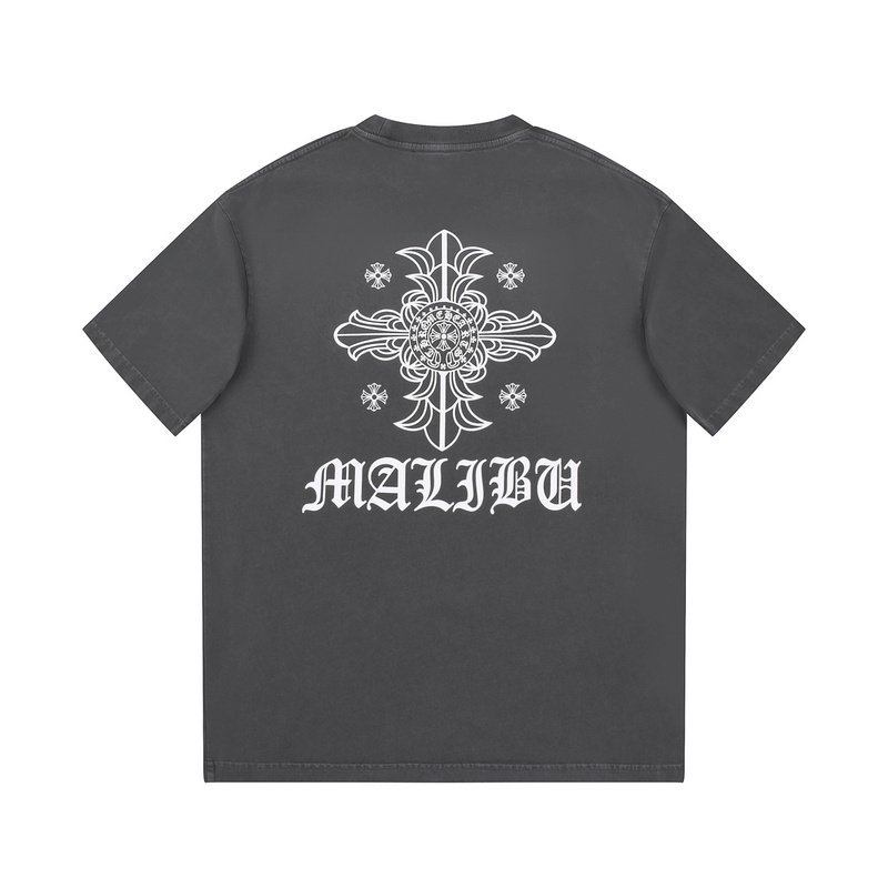 Футболка Chrome Hearts Black Logo Brand "Gray" фото № 5
