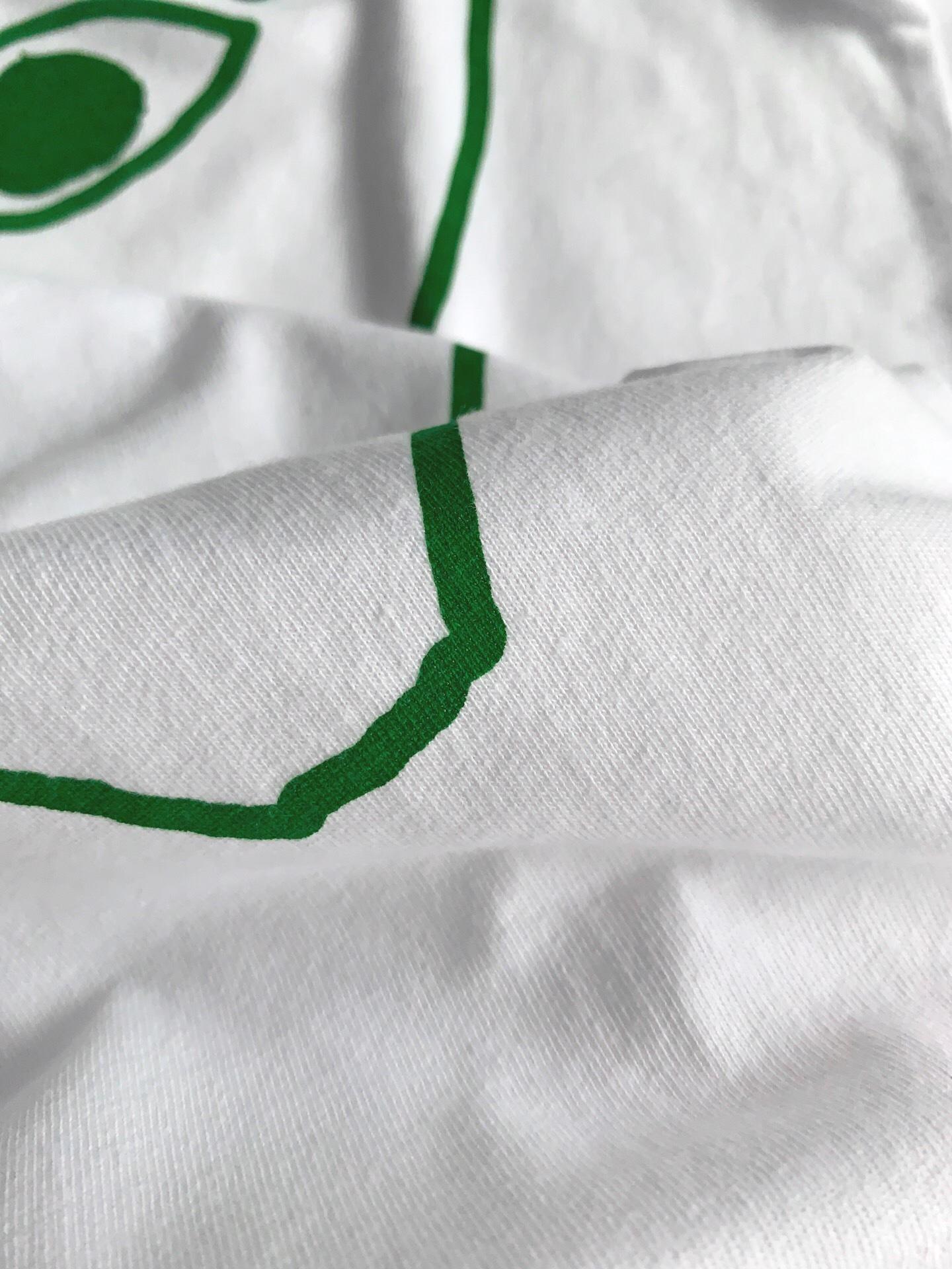 Футболка Comme des Garçons Play Green Heart "White" фото № 3