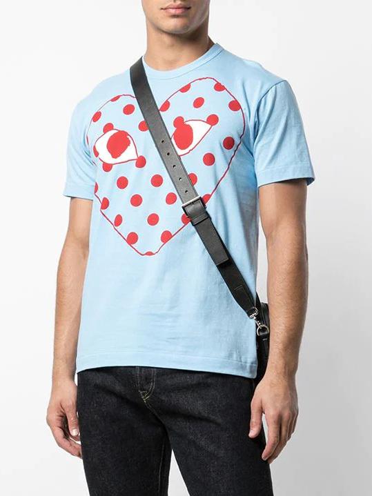 Футболка Comme des Garçons Play Minimalist Heart "Blue" фото № 3
