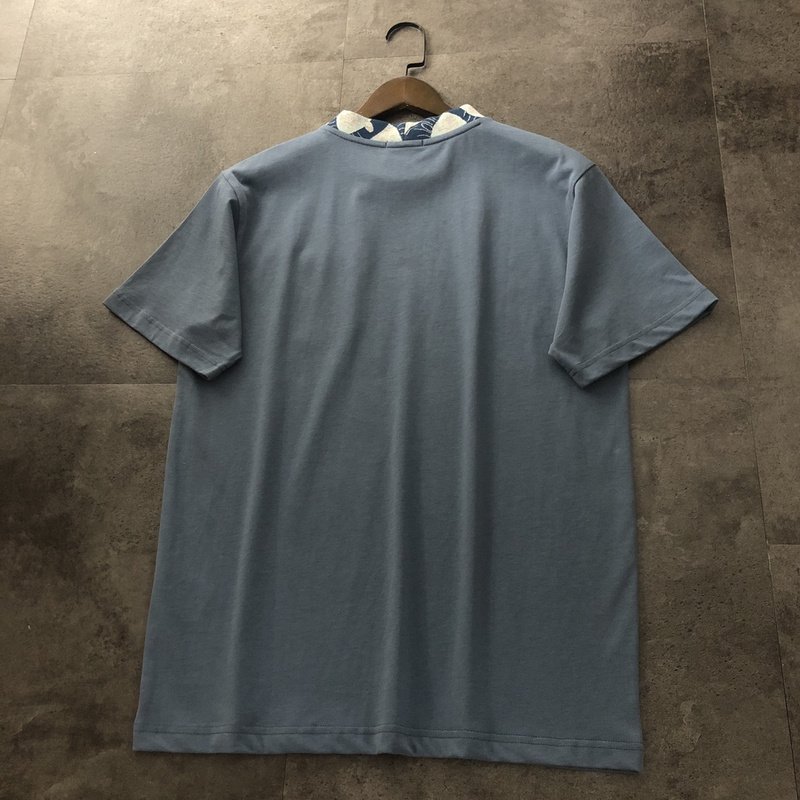 Футболка Dior With Designer Patch And Pocket "Blue" фото № 3