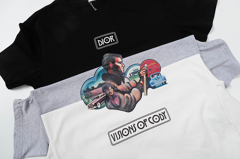 Футболка Dior Visions Of Cody Print "Gray" фото № 2