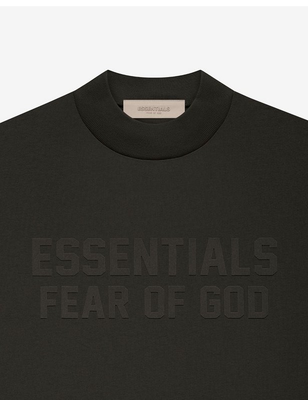 Футболка Fear Of God In Text Style "Black" фото № 2