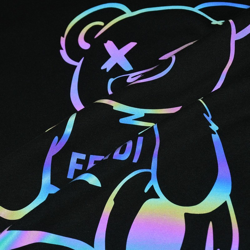 Футболка Fendi Reflective Bear "Black" фото № 3