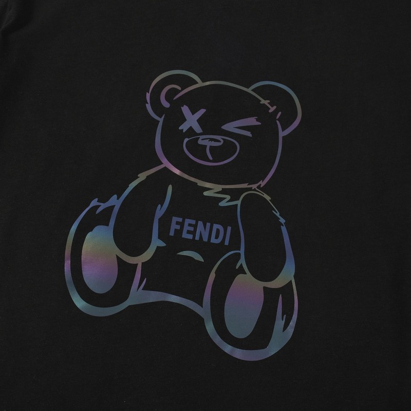 Футболка Fendi Reflective Bear "Black" фото № 5