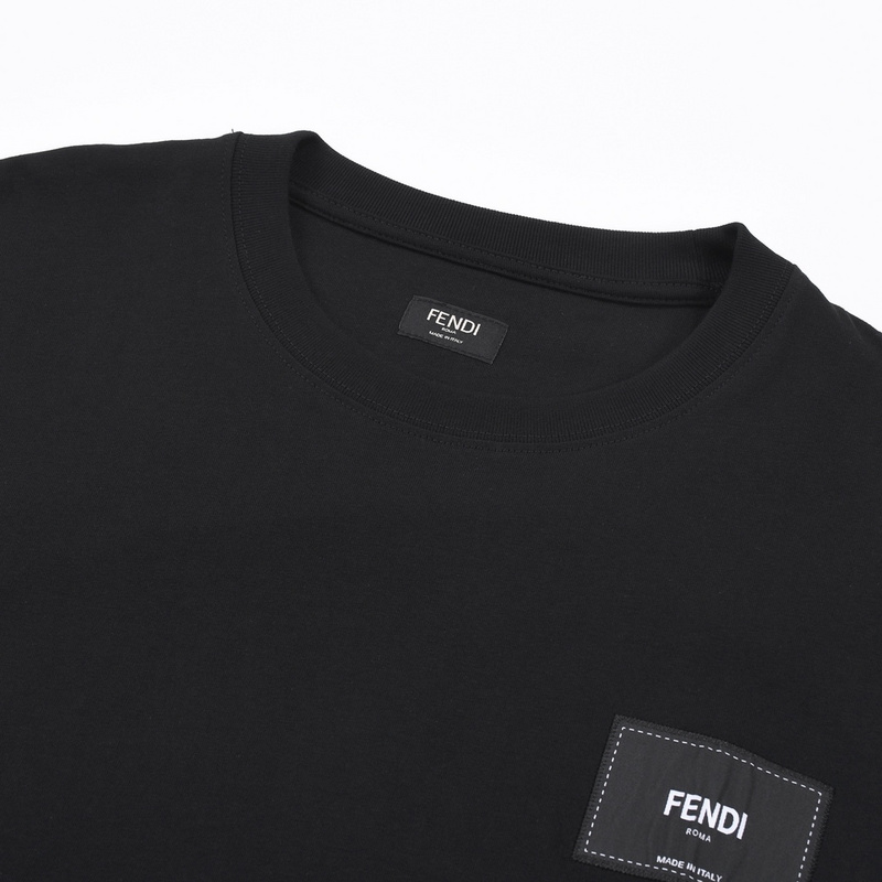 Футболка Fendi Regular With A Logo "Black" фото № 6