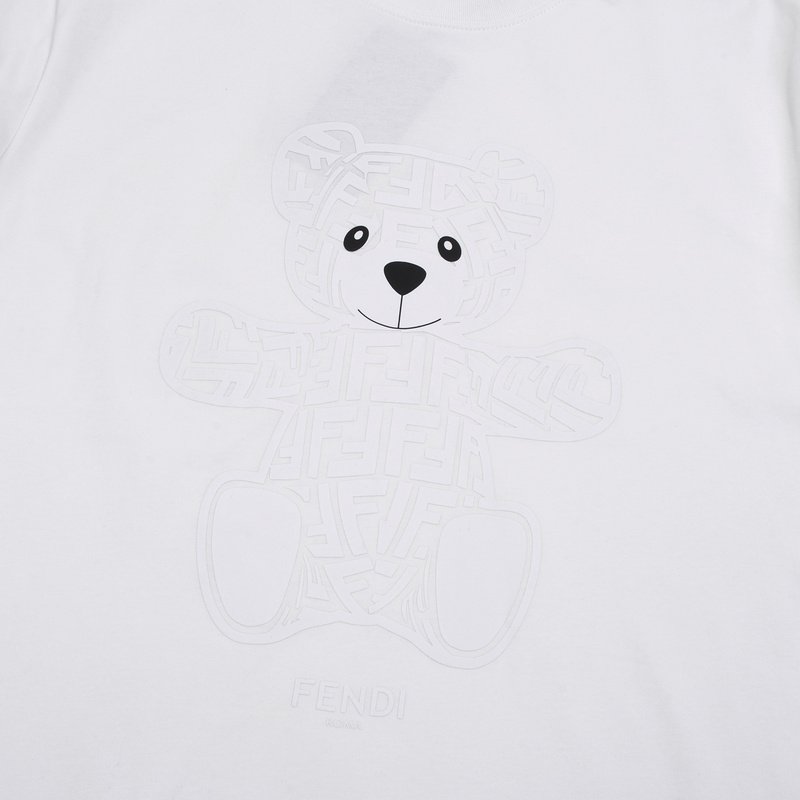 Футболка Fendi Bear Hugs "White" фото № 2