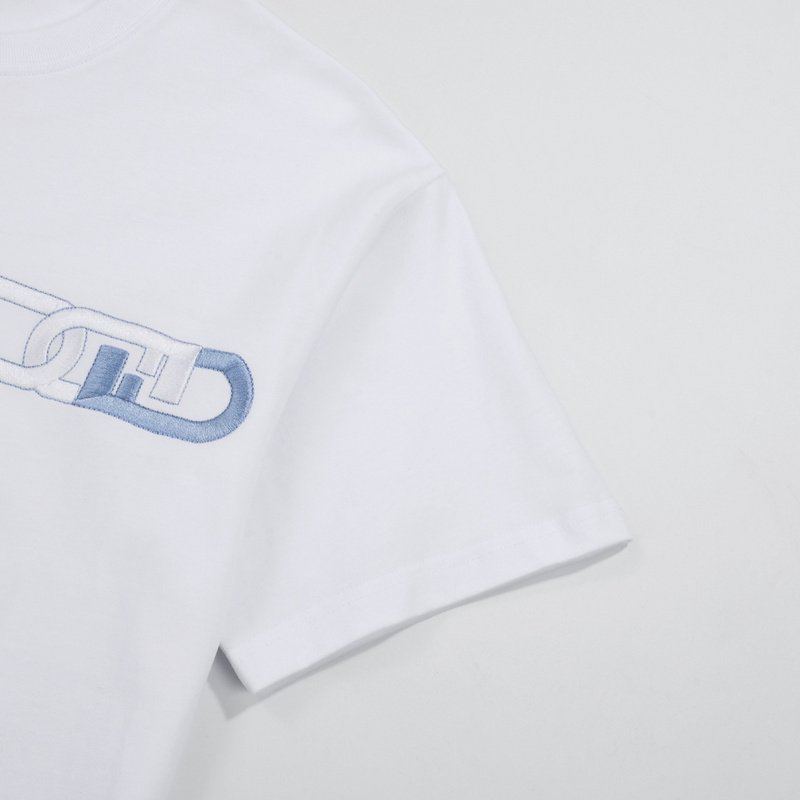 Футболка Fendi Chain "White" фото № 3